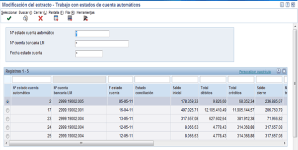 extracto jde