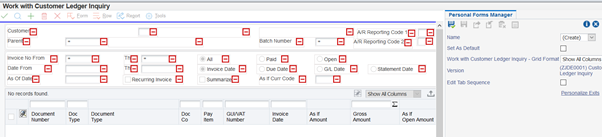 Jde Screen UX One and E1 pages in JD Edwards