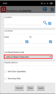 inventory Availability JDE 9.2